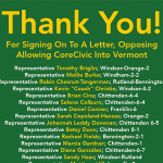 VSEA Thanks The Following Lawmakers For Signing On To A Letter, Opposing Allowing CoreCivic Into Vermont